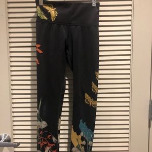 Noli Mid-Rise Leggings - Blk/floral